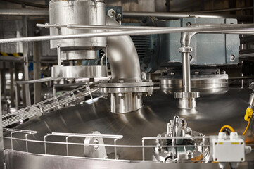 Reservoir in workshop of heat-treated milk products plant