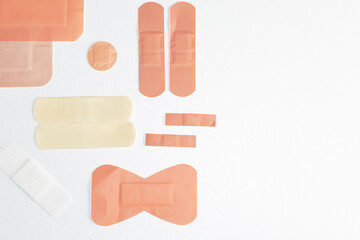 different styles of band aids