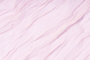 Fototapeta na wymiar Light pink Abstract background texture of soft chiffon. Full frame