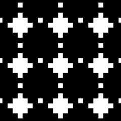 Fototapeta na wymiar Cross shapes seamless pattern. Ethnic ornament. Folk background. Geometric wallpaper. Inca crosses image. Tribal motif. Ancient mosaic. Digital paper, web design, textile print, abstract. Vector art.