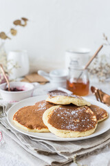 Sour milk breakfast pancakes