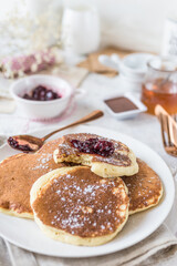Sour milk breakfast pancakes