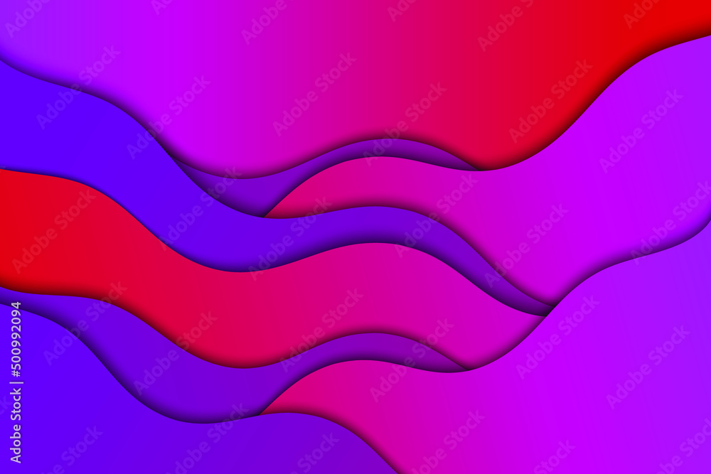 Poster abstract vector wave pattern background. curve color lines.