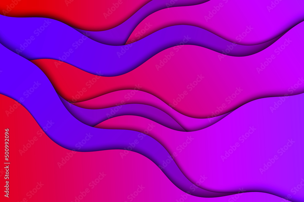 Poster abstract vector wave pattern background. curve color lines.