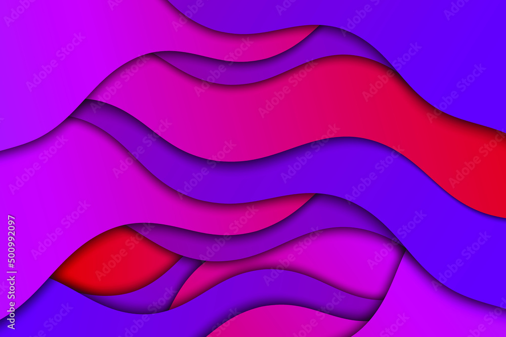 Poster abstract vector wave pattern background. curve color lines.