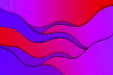 Abstract vector wave pattern background. Curve color lines.