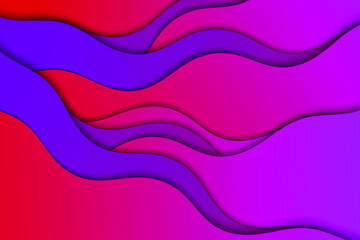 Abstract vector wave pattern background. Curve color lines.