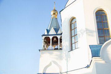 white temple on which on the tower you can see the bell tower