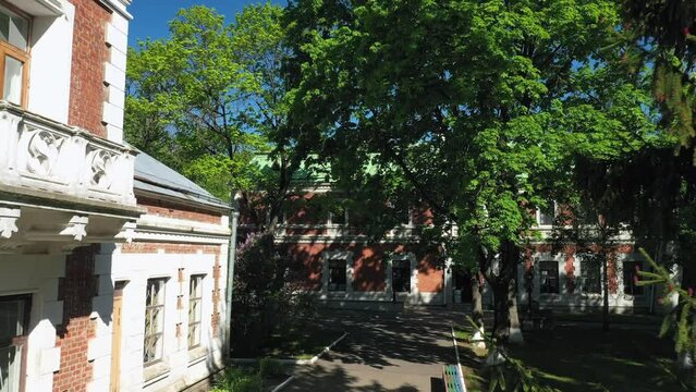 Manor-park Complex Gatowski-Poklevsky-Kozell Estate On Bank Of River Dobosna. Krasny Bereg Red Beach. Zhlobin district. RED BEACH VILLAGE. The city Krasnyj bereg.