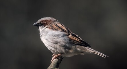 Sparrows in their natural environment