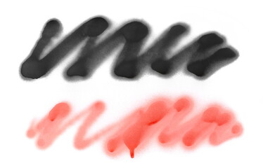 spray stain paint in shape lines isolated on white 