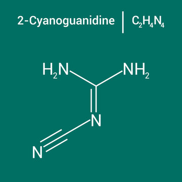 chemical structure of 2-Cyanoguanidine (C2H4N4)