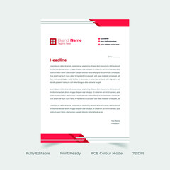 Corporate business letterhead design template