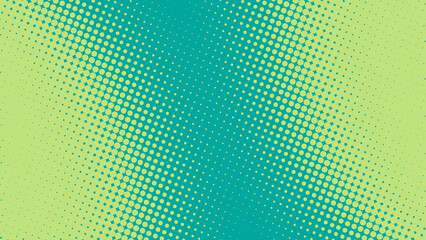 Turquoise green superhero background in pop art comics book style. Cartoon halftone backdrop dot design, vector illustration eps10 © stock_santa