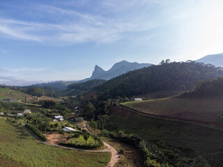 landscape of the mountains