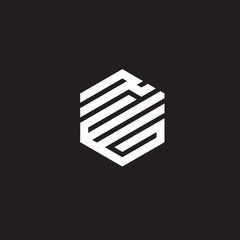 'REG' INITIAL LOGO DESIGN VECTOR