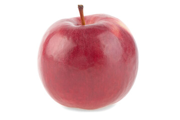 red ripe apple isolated on white background
