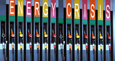  Gas station, the inscription 