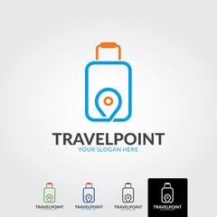 Travel Point logo template - vector