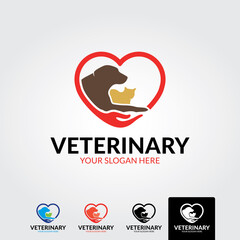 Veterinary logo template - vector