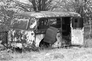 old abandoned truck