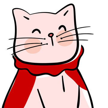 square face cat
