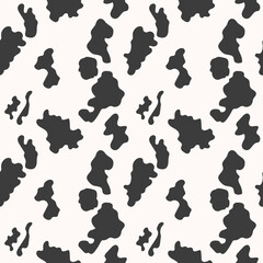 seamless pattern of cow skin, wrapping, textile, wallpaper- vector illustration