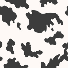 seamless pattern of cow skin, wrapping, textile, wallpaper- vector illustration