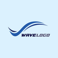 wave icon and water drop vector illustration design logo business