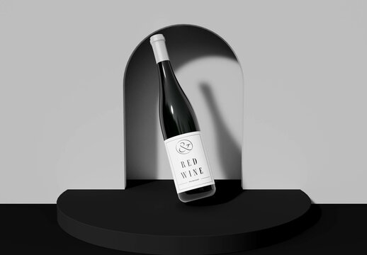 Wine Bottle Mockup