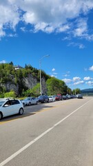 car on the road,malbaie,canada,quebec