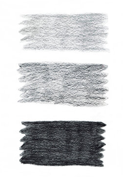 Grayscale banners - Hand-drawn with colored pencils. (crayon).