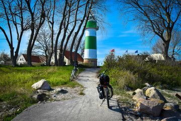mit dem Rad zum Leuchtturm Bülk, Kieler Förde, Ostsee