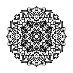 Hand drawn mandala. decoration in ethnic oriental  doodle ornament.