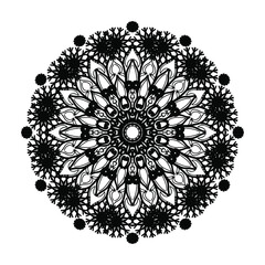 Hand drawn mandala. decoration in ethnic oriental  doodle ornament.
