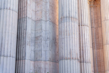 Concrete walls and pillars in San Francisco, California