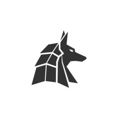 Anubis icon logo design illustration template