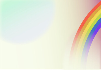 Rainbow template, rainbow colored, colored background