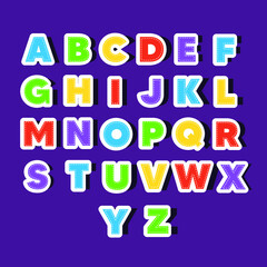Alphabet sticker pack