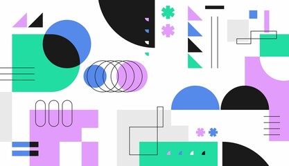 Fototapeta premium Abstract background vector design with cute color
