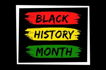 Black history month celebrates. illustration design graphic Black history month