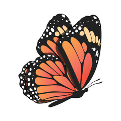 Monarch Butterfly, Butterfly Icon, Butterfly Set, Butterfly Vector, Wildlife Animals, Vector Illustration Background