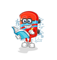 skateboard geek cartoon. cartoon mascot vector