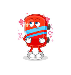 skateboard shy vector. cartoon character