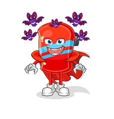 skateboard Dracula illustration. character vector