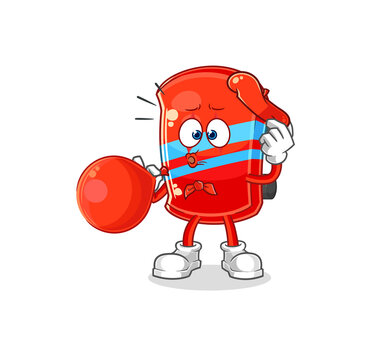 recommend clip art: skateboard pantomime blowing balloon. cartoon mascot vector