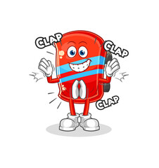 skateboard applause illustration. character vector