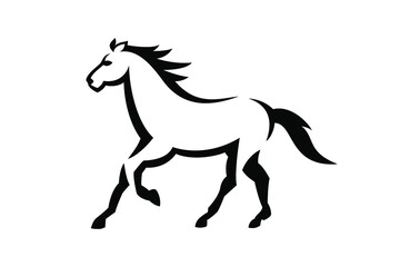 Fototapeta na wymiar The horse vector concept. Very suitable for symbol, logo, company name, brand name, personal name, icon and many more.
