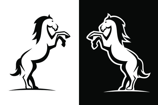 The horse vector concept. Very suitable for symbol, logo, company name, brand name, personal name, icon and many more.