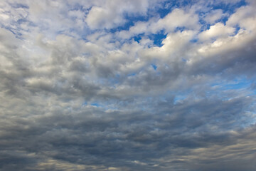 blue sky with clouds